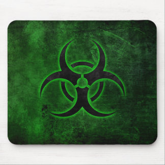 Green & Black Biohazard Mouse Pad
