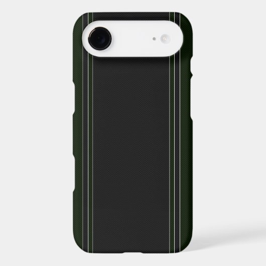 Green & Black Carbon Fiber iPhone 4 Case (Back)