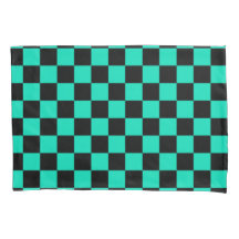Green Black Checkered Check Pattern
