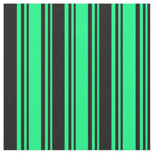 Green & Black Colored Striped/Lined Pattern Fabric