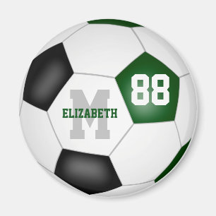 green black custom soccer team colors magnet
