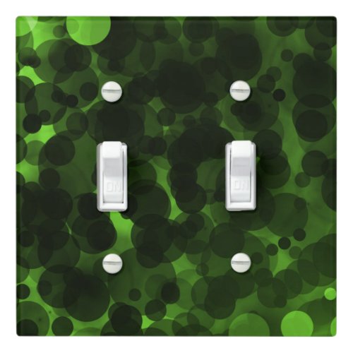 Green  Black Dots Modern Chic Party Custom Decor Light Switch Cover