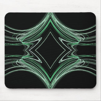 Green & Black Fractal Mousepad
