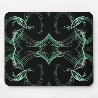 Green & Black Fractal Mousepad