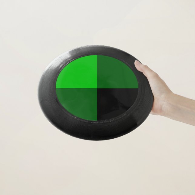 Green Black Frisbee (In Hand)