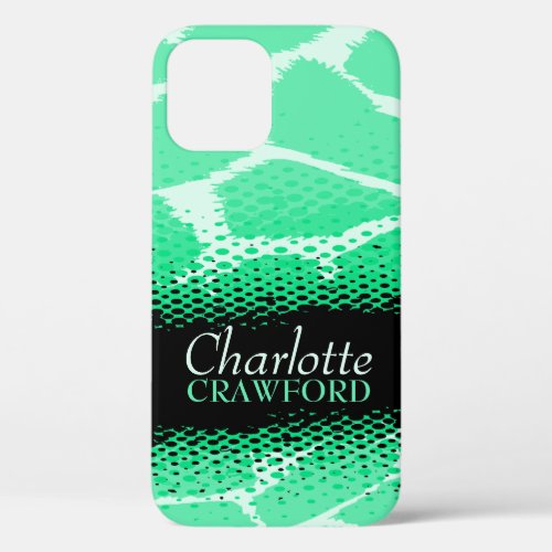 Green black graphic animal print iphone 5 case