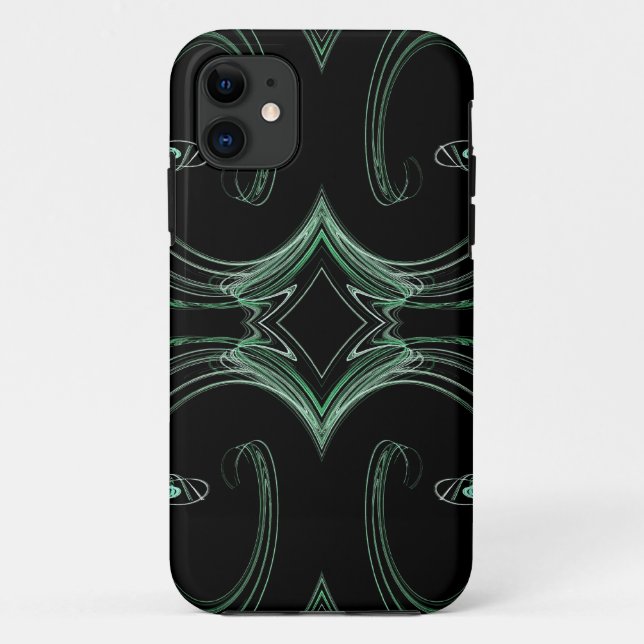 Green & Black  iPhone 5 Custom Case-Mate ID Case (Back)