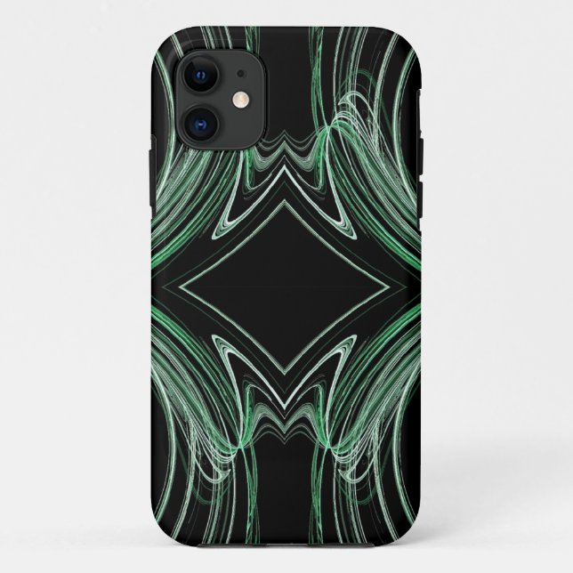 Green & Black  iPhone 5 Custom Case-Mate ID Case (Back)