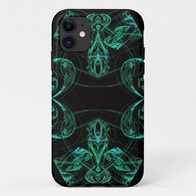 Green & Black iPhone 5 Custom Case-Mate ID Case (Back)