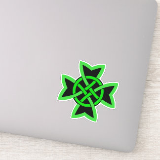 Green Black Irish Symbol Celtic Knot Sticker