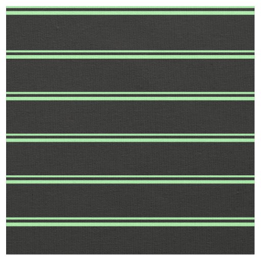 Green & Black Lined/Striped Pattern Fabric