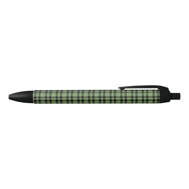 Green Black Plaid Pattern Pen (Top)