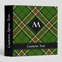 Green, Black, Red and White Tartan 3 Ring Binder