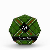 Green, Black, Red and White Tartan Acrylic Award