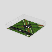 Green, Black, Red and White Tartan Acrylic Tray