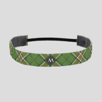 Green, Black, Red and White Tartan Athletic Headband