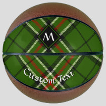 Green, Black, Red and White Tartan Basketball