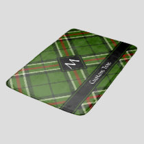 Green, Black, Red and White Tartan Bath Mat