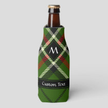 Green, Black, Red and White Tartan Bottle Cooler