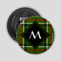 Green, Black, Red and White Tartan Bottle Opener