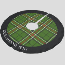 Green, Black, Red and White Tartan Brushed Polyester Tree Skirt