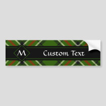 Green, Black, Red and White Tartan Bumper Sticker