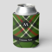 Green, Black, Red and White Tartan Can Cooler