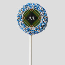 Green, Black, Red and White Tartan Chocolate Covered Oreo Pop