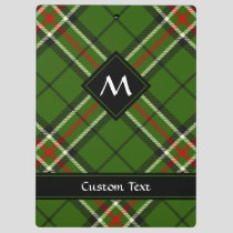 Green, Black, Red and White Tartan Clipboard