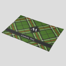 Green, Black, Red and White Tartan Cloth Placemat