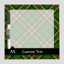 Green, Black, Red and White Tartan Dry Erase Board