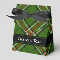 Green, Black, Red and White Tartan Favor Boxes