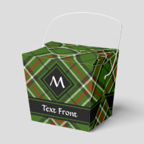 Green, Black, Red and White Tartan Favor Boxes