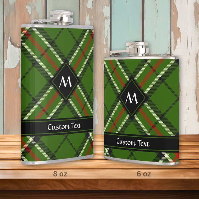 Green, Black, Red and White Tartan Flask (Creator Uploaded)