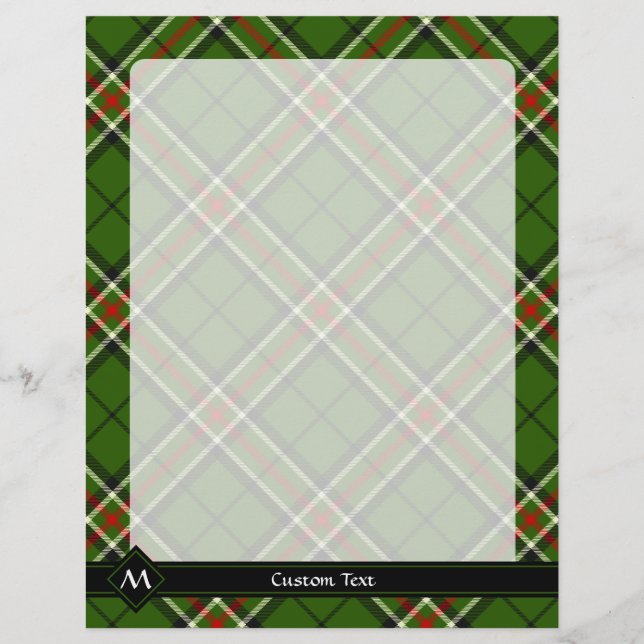 Green, Black, Red and White Tartan Flyer (Front)
