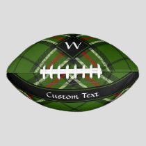 Green, Black, Red and White Tartan Football