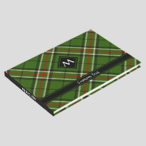 Green, Black, Red and White Tartan Guest Book