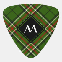Green, Black, Red and White Tartan Guitar Pick