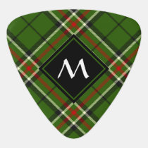 Green, Black, Red and White Tartan Guitar Pick