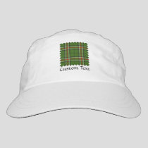 Green, Black, Red and White Tartan Hat