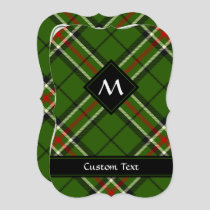 Green, Black, Red and White Tartan Invitation