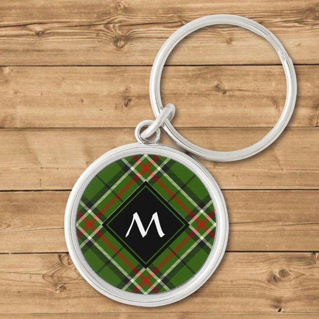 Green, Black, Red and White Tartan Keychain (Creator Uploaded)