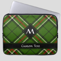 Green, Black, Red and White Tartan Laptop Sleeve