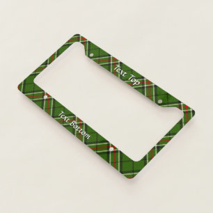 Green, Black, Red and White Tartan License Plate Frame