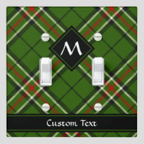 Green, Black, Red and White Tartan Light Switch Cover