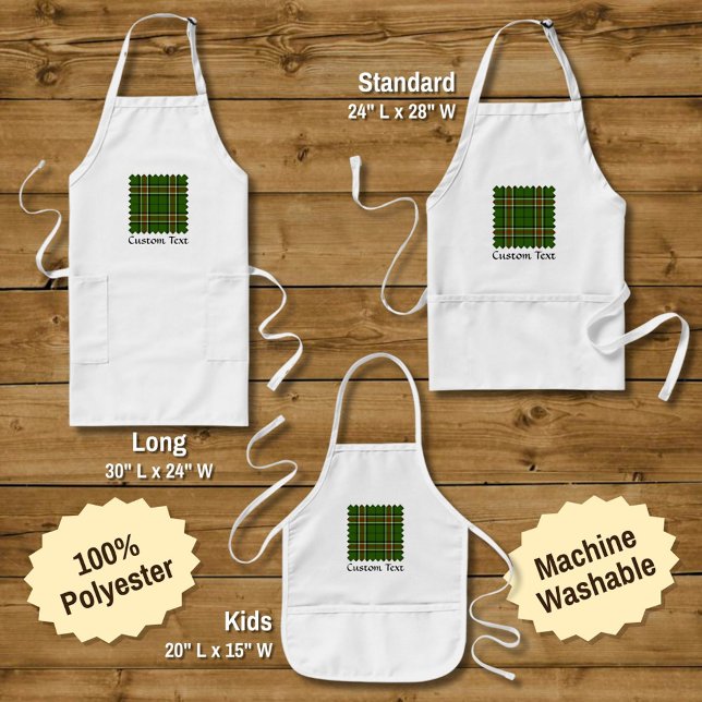 Green, Black, Red and White Tartan Long Apron (Creator Uploaded)