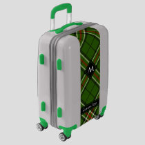 Green, Black, Red and White Tartan Luggage