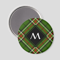 Green, Black, Red and White Tartan Magnet