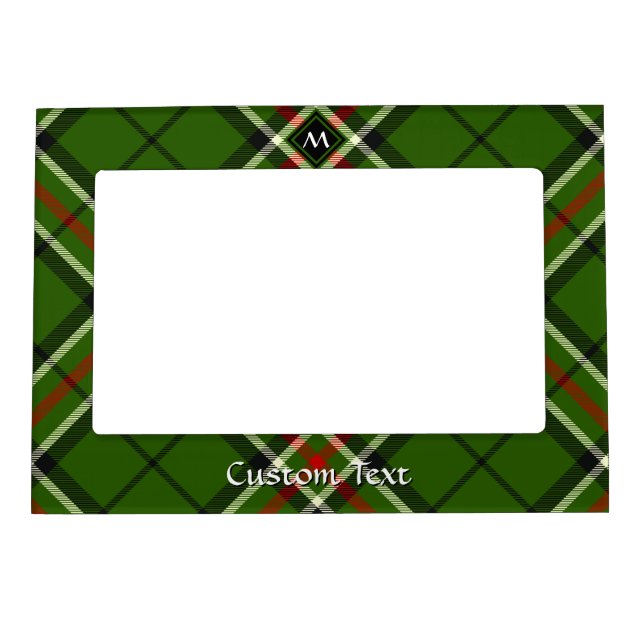 Green, Black, Red and White Tartan Magnetic Frame (Front)