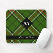 Green, Black, Red and White Tartan Mouse Pad
